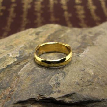 แหวนนามสกุล แหวนลงยาสีน้ำเงิน แหวนทองแท้ #6