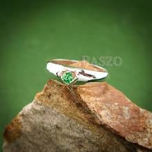 แหวนพลอยสีเขียว แหวนเงิน แหวนรูปหัวใจ พลอยสีเขียว แหวนมรกต แหวนขนาดเล็ก น่ารัก
