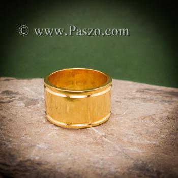 แหวนทองเกลี้ยง แหวนกว้าง12มิล แหวนทองแท้ #4