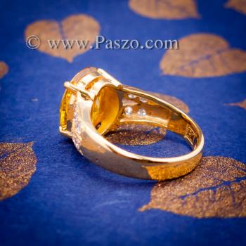 แหวนบุษราคัม แหวนทองแท้ ทอง90 #3