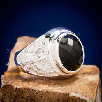 แหวนพญาครุฑ แหวนนิลแท้ แหวนผู้ชาย #1