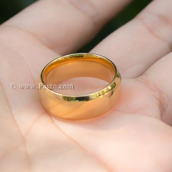 แหวนเกลี้ยง แหวนทองชุบ หน้ากว้าง8มิล #9