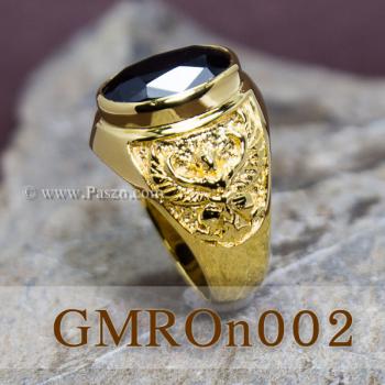 แหวนครุฑ แหวนผู้ชายทอง ฝังนิล #3