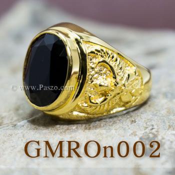 แหวนครุฑ แหวนผู้ชายทอง ฝังนิล #5