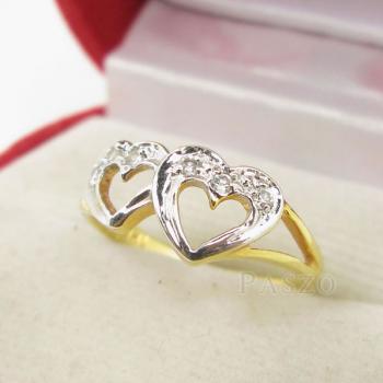 แหวนเพชร รูปหัวใจ แหวนทอง5 #1