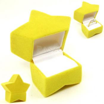 กล่องใส่แหวน กล่องใส่เครื่องประดับ รูปดาวสีเหลือง #3