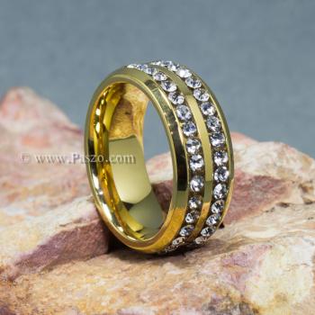 แหวนเพชร แหวนผู้ชาย แหวนทองชุบ #6