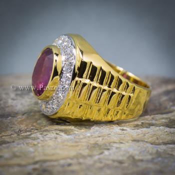 แหวนโรเล็กซ์ แหวนพลอยผู้ชาย แหวนทับทิม #6