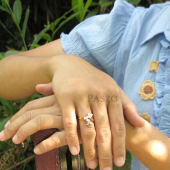 แหวนดอกลำดวน แหวนเพชร แหวนทองชุบ #4