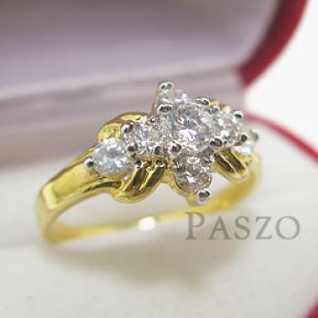 แหวนเพชร แหวนดาวกระจาย แหวนทองชุบ #3