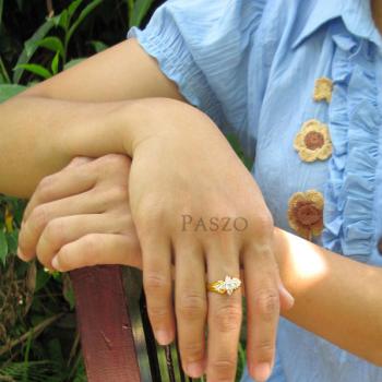 แหวนเพชร แหวนดาวกระจาย แหวนทองชุบ #4