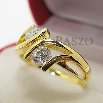 แหวนเพชร แหวนพลอยคู่ แหวนทองชุบ #2