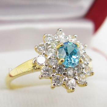 แหวนพลอยสีฟ้า blue topaz #1