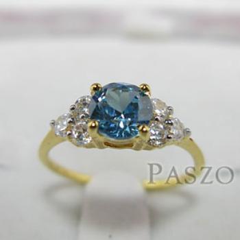 แหวนพลอยสีฟ้า blue topaz #2