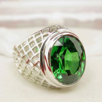 แหวนมรกต พลอยสีเขียว แหวนพลอยผู้ชาย #3