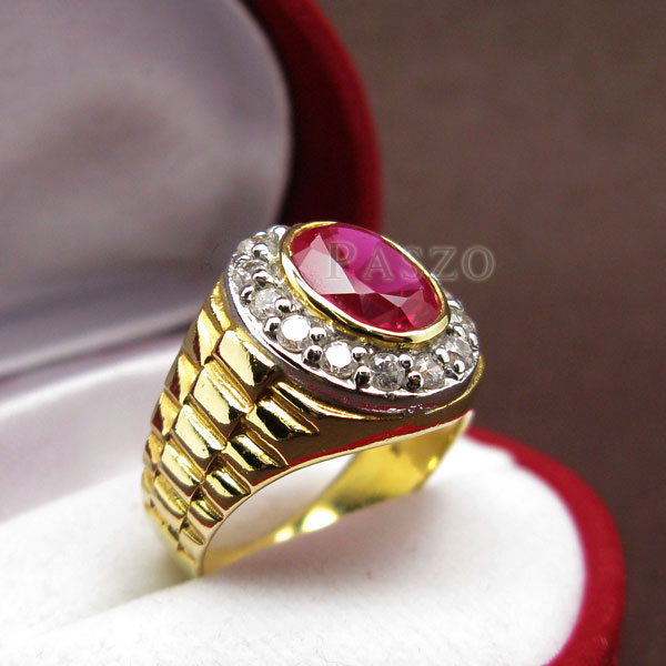 แหวนโรเล็กซ์ แหวนพลอยผู้ชาย แหวนทับทิม #5