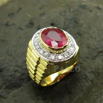 แหวนโรเล็กซ์ แหวนพลอยผู้ชาย แหวนทับทิม #8