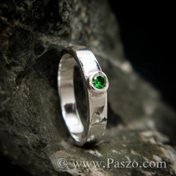 แหวนพลอยเขียว แหวนเงินแท้ พลอยมรกต #5